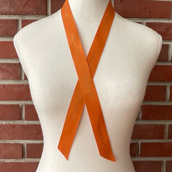 Louis Vuitton Orange Ribbon 38” & Dior Red Ribbon 34” NEW - Picture 4 of 14